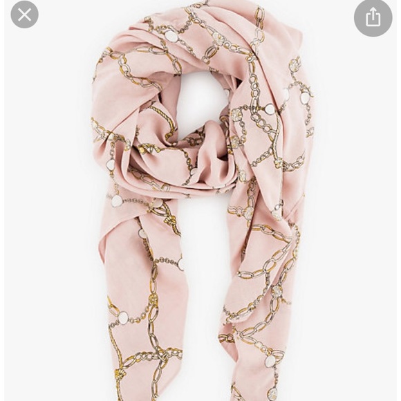 Blush Pink Printed Scarf - Picture 1 of 3